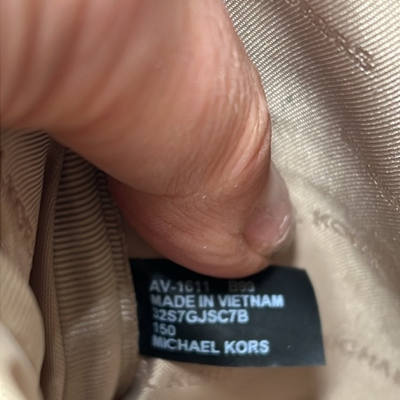 Michael Michael Kors Jet Set White Brown Logo Zip Camera Crossbody Bag - Picture 13 of 13